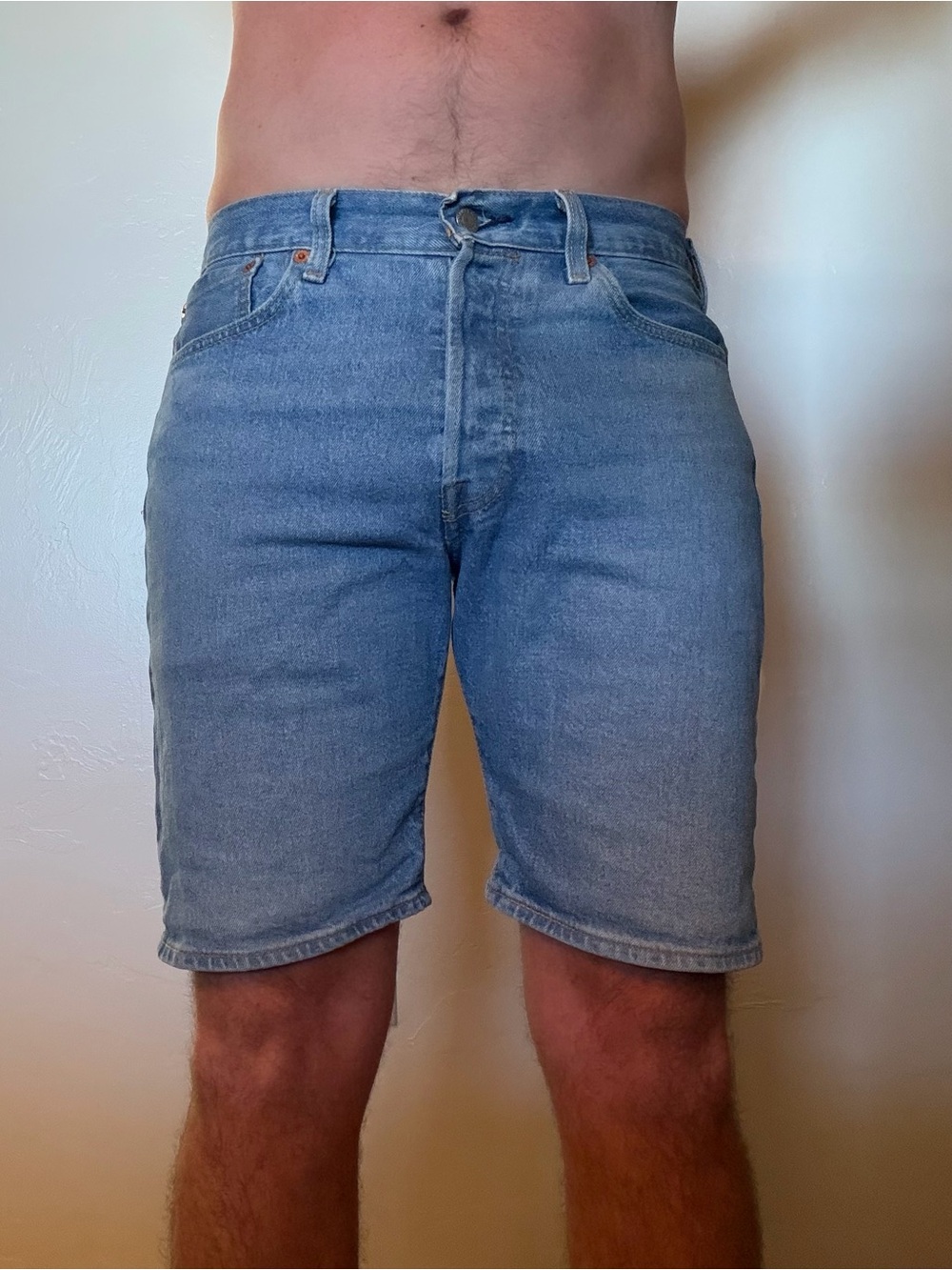 Levi's Light Wash Denim Shorts
